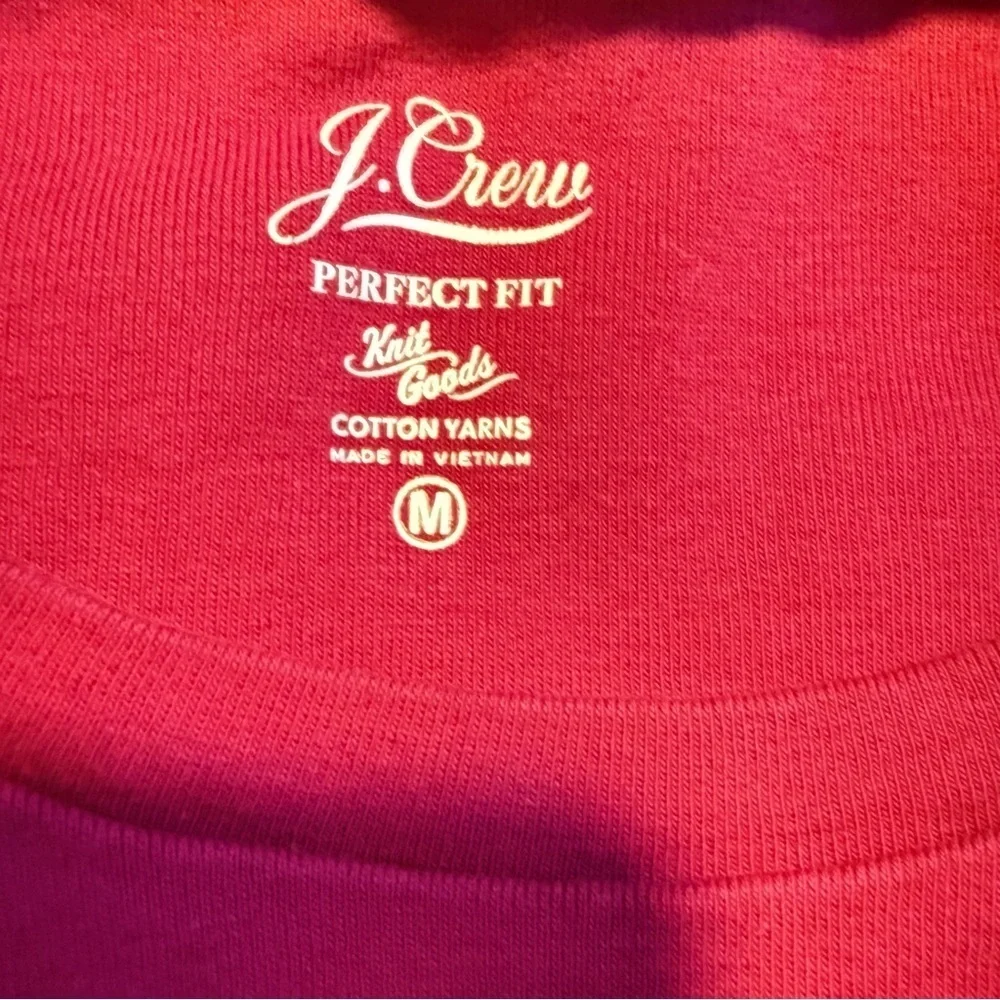 J. Crew Fuchsia Long Sleeve Tee Size M